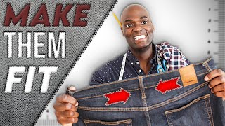 How To SLIM The Waist Of Your Jeans BEGINNER FRIENDLY [upl. by Notnats]