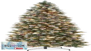 Best Choice Products 75ft Prelit Pencil Christmas Tree Partially Flocked amp Frosted Review [upl. by Adigun]