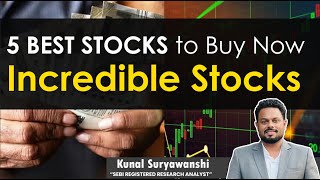 5 best stocks to buy now  Incredible Stocks For Independence Day beststock stockmarket [upl. by Atnicaj]