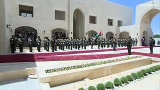 US and Palestine National anthem during Biden visit to middle east [upl. by Au]