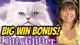 BIG WIN I GOT THE GLITTER WITH KITTY GLITTER SLOT MACHINE [upl. by Ali]