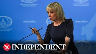 Russian foreign ministry spokeswoman Maria Zakharova holds briefing [upl. by Sukcirdor553]