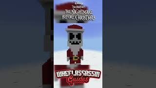 Santa Jack Skellington from The nightmare before Christmas built in Minecraft [upl. by Philana]