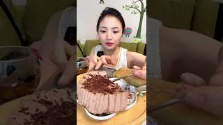 Mukbang mousse cake [upl. by Ewall542]