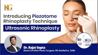 Introducing Piezotome Rhinoplasty Technique  Ultrasonic Rhinoplasty  Nose ReshapingDr Rajat Gupta [upl. by Nira]