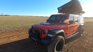 Jeep Gladiator Rubicon Rooftop Tent Setup RSI SmartCapFrontrunner SlimlineiKamper Skycamp Mini [upl. by Ronnie994]