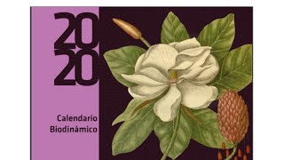 Calendario biodinámico año 2020 AABDA [upl. by Attolrac]