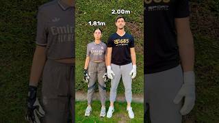 My Height vs Courtois 🙈📏 [upl. by Rettuc360]