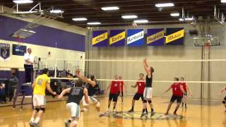 DYouville vs Nazareth Mens Volleyball 12914 [upl. by Akimit]