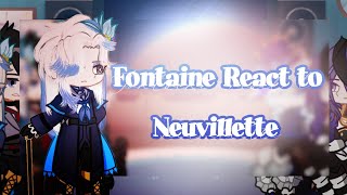 Fontaine React To Monsieur Neuvillette  WIP  BeautifulRose [upl. by Enavi]