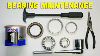 How to Repack Trailer Wheel Bearings Start to Finish [upl. by Olathe]