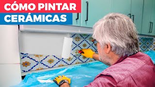 Cómo pintar cerámicas o azulejos en la cocina [upl. by Esdnyl]