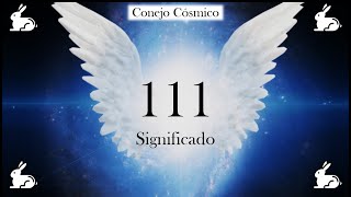 SIGNIFICADO DEL 111  MENSAJES ANGELICALES 👼✍️  CONEJO CÓSMICO 🐰😇  1️⃣1️⃣1️⃣ [upl. by Cal]