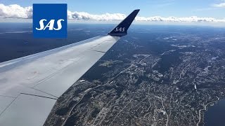 SAS CityJet Brand New Bombardier CRJ 900 Aberdeen to Oslo Gardermoen FULL FLIGHT [upl. by Anirtek]