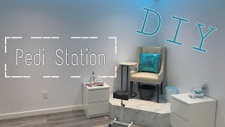 Building A DIY Pedicure Station For Under 150  DiamondBeautyCa [upl. by Itnavart990]