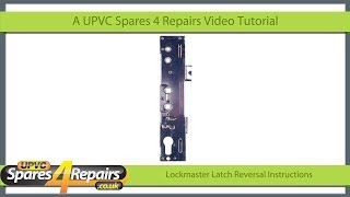 Lockmaster Door Lock Case Latch Reversal [upl. by Lebiram]