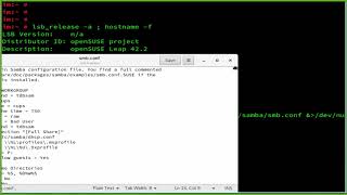 How To install Samba server on openSUSE Leap 422 [upl. by Carmelle]