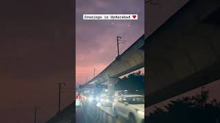 Eveningsevening hyderabad sky skycolors hyderabadi roads hyderabadroads lovesky evening [upl. by Yoo]