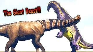 ARGENTINOSAURUS vs TREXSPINO and SAUROPODS  ARK Dino Battle [upl. by Ecirpak82]