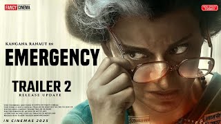 EMERGENCY Trailer 2  Release update  Kangana Ranaut  Anupam kher  Emergency trailer [upl. by Anyk]