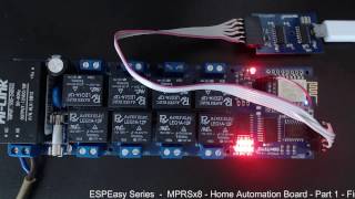 MPRSx8  Home Automation DevBoard  ESPEasy Firmware upload  P1 [upl. by Maretz878]