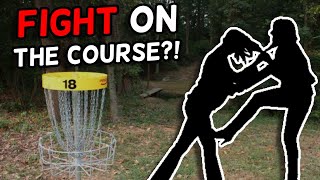 Disc Golfers Fight On The Course [upl. by Ashmead]