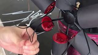 How to install double wheel fireworks fountain machine [upl. by Akimyt]