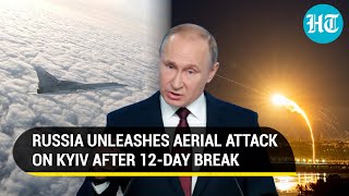 Kamikaze Drones and 16 Kalibr Cruise Missiles Putins Overnight Aerial Blitz in Kyiv  Watch [upl. by Conn]