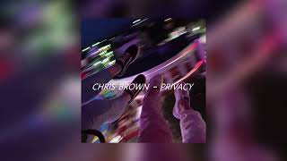 chris brown  privacy sped up [upl. by Ambert]