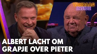 Albert Verlinde moet zelf het hardst lachen om grapje over Pieter Cobelens  VANDAAG INSIDE [upl. by Adnohsirk]