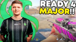 S1MPLE IS READY TO CARRY FALCONS ON THE MAJOR  S1MPLE PLAYS FACEIT VS DEMQ ENG SUBS  CS2 [upl. by Novaj]