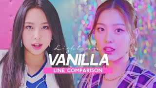 LIGHTSUM — Vanilla  Line Comparison without Huiyeon amp Jian [upl. by Atener651]