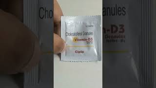 Cholecalciferol sachet  Vitamin d3 granules  Calcirol granules  vitamin d3 deficiency shorts [upl. by Ydnagrub]