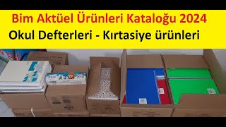 Bim Aktüel Ürünleri Kataloğu 2024  Okul Defterleri  Kırtasiye ürünleri keşfet [upl. by Fidelia]