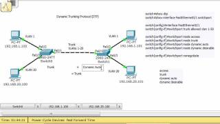 VLANs and Trunks for Beginners  Part 8 DTP [upl. by Nahtanha832]