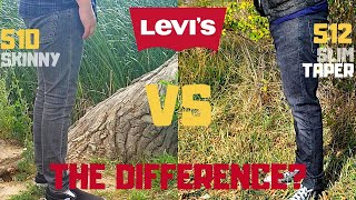 Levis 510 VS 512 REVIEW Skinny Fit VS Slim Taper Jeans for Men The Difference 2020 [upl. by Attirb101]