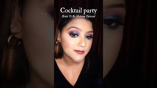 Cocktail 🍸party makeup tutorial makeuptutorial makeup bridalmakeup makeuplook trending grwm [upl. by Llyrad]