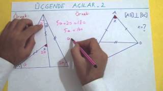 GEOMETRİ KONU ANLATIMIÜÇGENDE AÇILAR 2  Şenol Hoca [upl. by Cirdnek589]