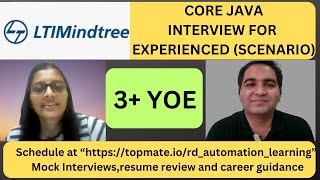 LTI Mindtree Java Interview Questions  Core Java Interview Questions [upl. by Cathy]