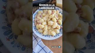 💚 ÑOQUIS A LA CARBONARA [upl. by Ahsienot]