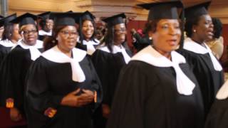 Triumphant entry with new choir robes [upl. by Doubler]