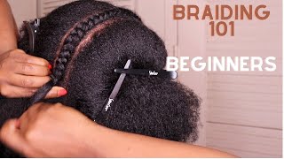 Learn Exactly How to Braid Your 4C Hair Girl  REAL TIME tutorial [upl. by Leksehcey]