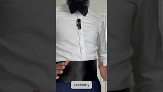 How to wear a cummerbund mensstyling fashion styling [upl. by Ydorb544]