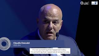 ADIPEC 2022 Thought Leadership  Claudio Descalzi CEO Eni [upl. by Dragelin]