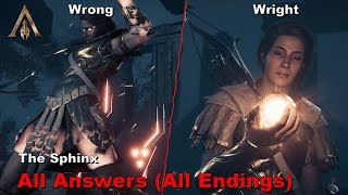 Assassins Creed Odyssey  The Sphinx  All Answers In Description [upl. by Anivla59]