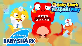 🏥NEW RAWR The Dinosaurs are Sick💨  Baby Shark Doctor  Hospital Play  Baby Shark Official [upl. by Nathalie526]