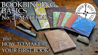 Bookbinding Basics Chapter 2  Basic Materials amp How To Make Your First Notebook [upl. by Allx81]