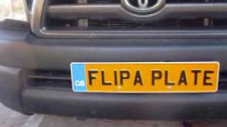 FlipAplatecom license plate flipper Flip up your plate in less then a second [upl. by Einittirb]