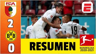 Augsburg 20 Borussia Dortmund GRAN SORPRESA en la liga alemana y hay un nuevo líder  Bundesliga [upl. by Aronaele448]