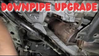 bmw 335i n55 down pipe upgrade cat delete [upl. by Ardyth]